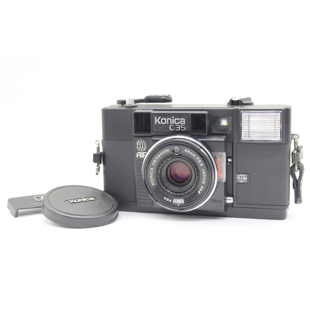 コンディション【返品保証】 コニカ KONICA C35 AF HEXANON 38mm F2.8 コンパクトカメラ  s5386