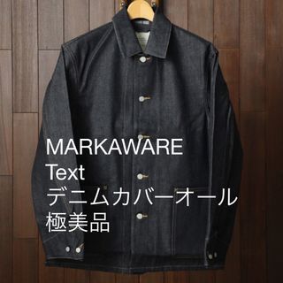 マーカウェア(MARKAWEAR)のText Farmer Jacket Long Indigo デニムカバーオール(カバーオール)