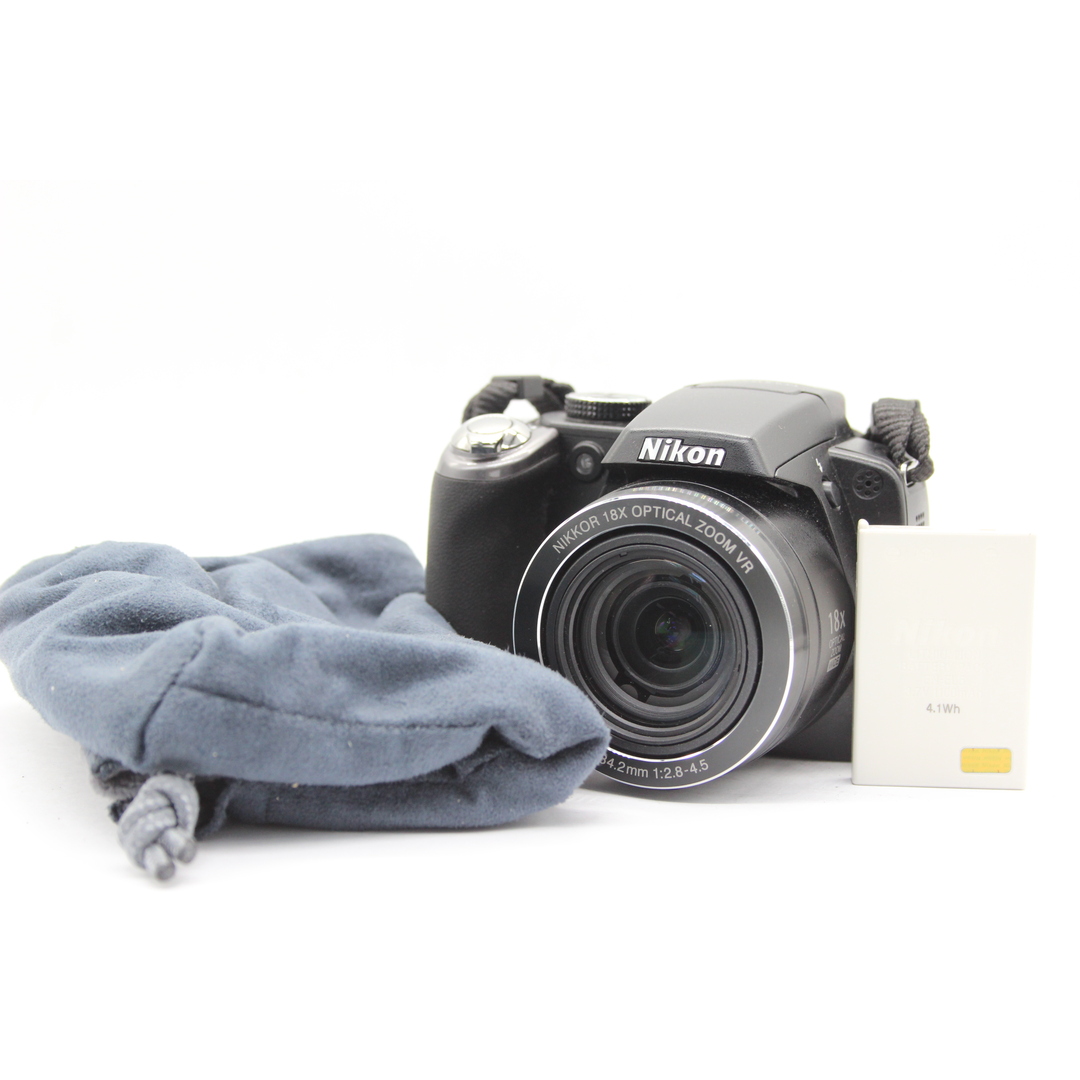 支払い発送詳細【美品 返品保証】 ニコン Nikon Coolpix P80 Nikkor 18x バッテリー付き コンパクトデジタルカメラ  s5390