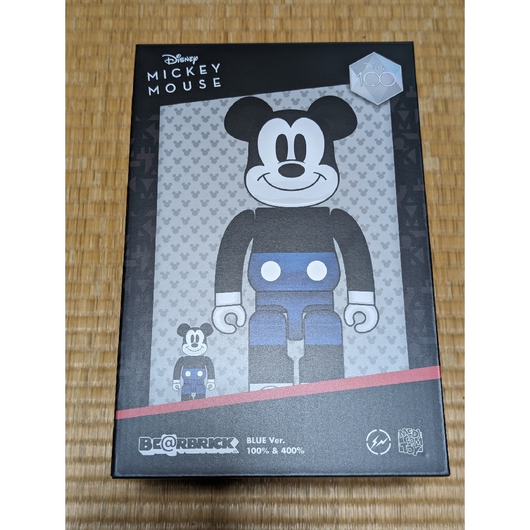 ベアブリックBE@RBRICK MICKEY MOUSE BLUE 100% 400% 新品