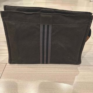 エルメス(Hermes)のHERMES エルメス エールライン  ナイロン×キャンバス レディース(クラッチバッグ)