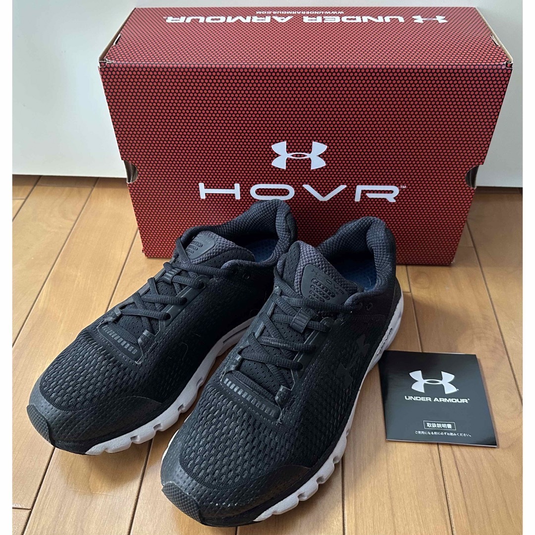 UNDER ARMOUR(アンダーアーマー)のUNDER ARMOUR ランニングシューズ 25.5cm 黒 マラソンシューズ メンズの靴/シューズ(スニーカー)の商品写真