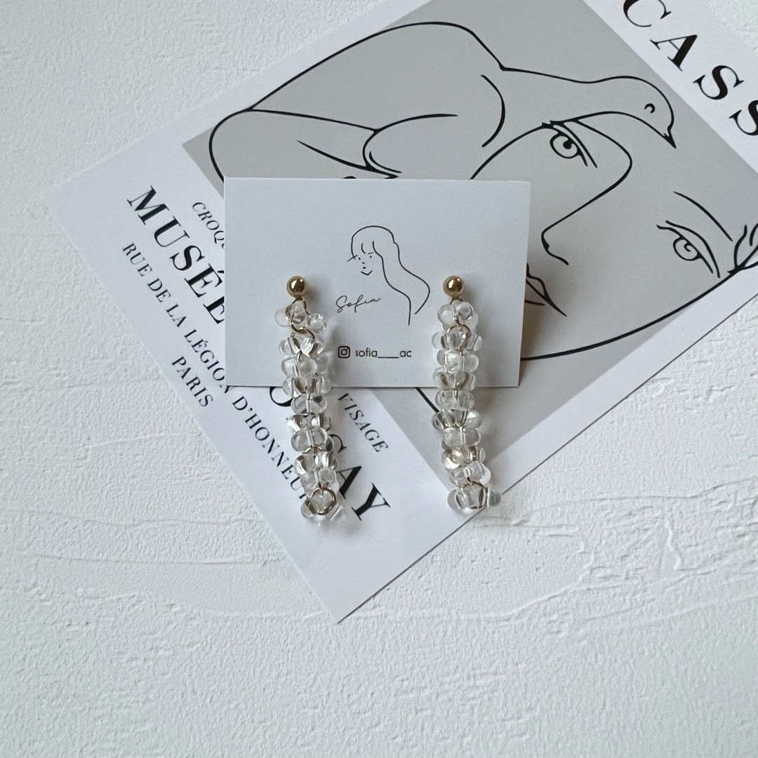 sea grapes pierce / earring (e0425) ハンドメイドのアクセサリー(ピアス)の商品写真