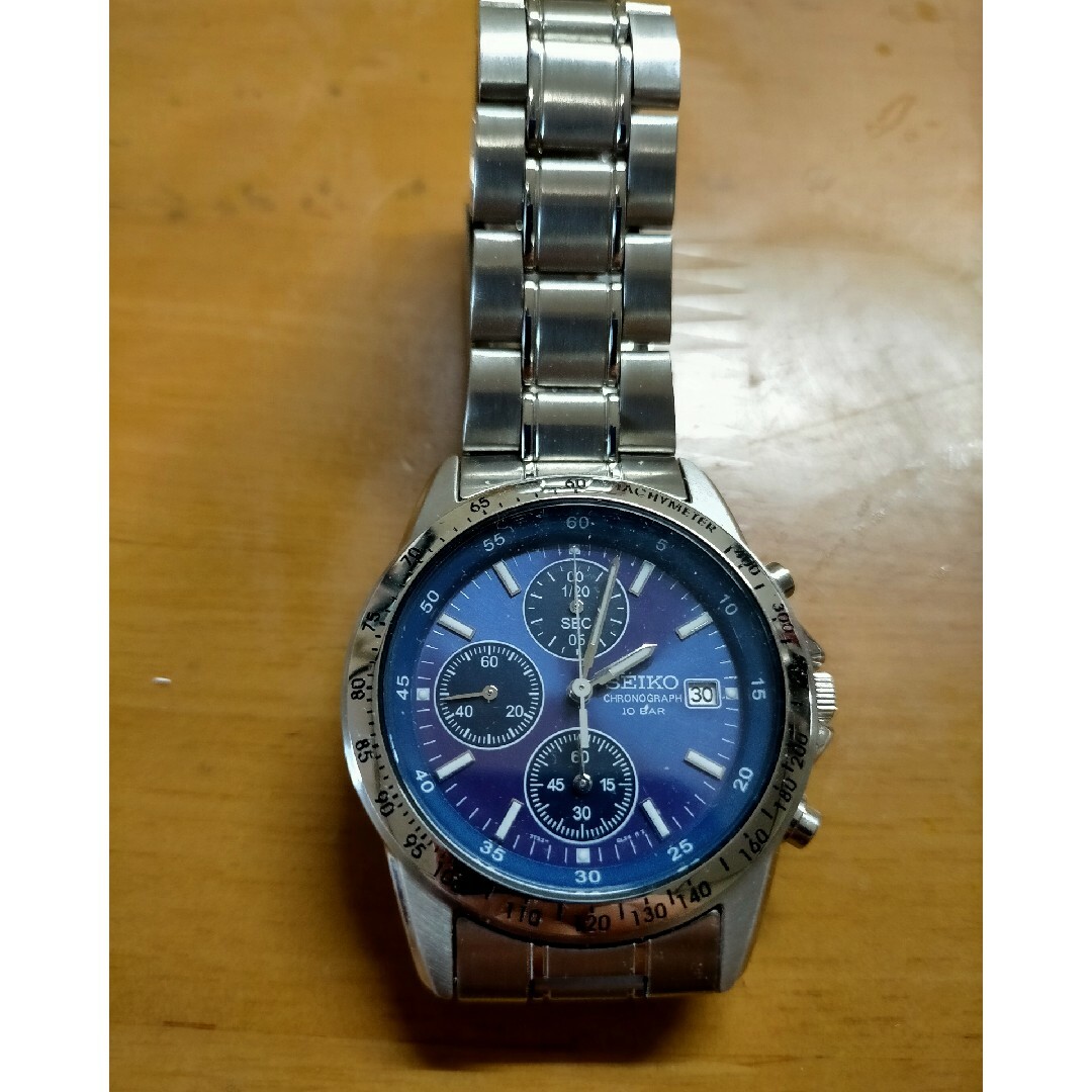 SEIKO(セイコー)のセイコークォーツ クロノグラフ ブルー メンズの時計(腕時計(アナログ))の商品写真