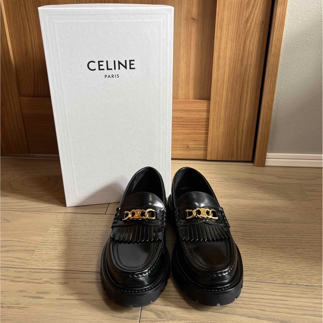 トリオンフチェーン付き CELINE マーガレット ローファー / CELINEローファー/革靴