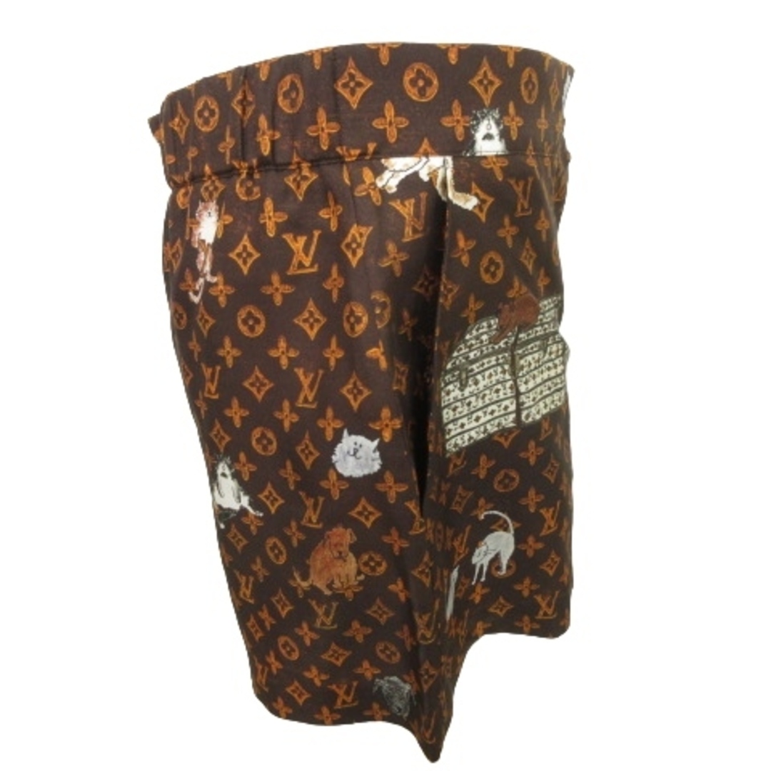 LOUIS VUITTON(ルイヴィトン)のルイヴィトン キャットグラム モノグラム ショーツ 36 茶 ■U30 レディースのパンツ(ショートパンツ)の商品写真