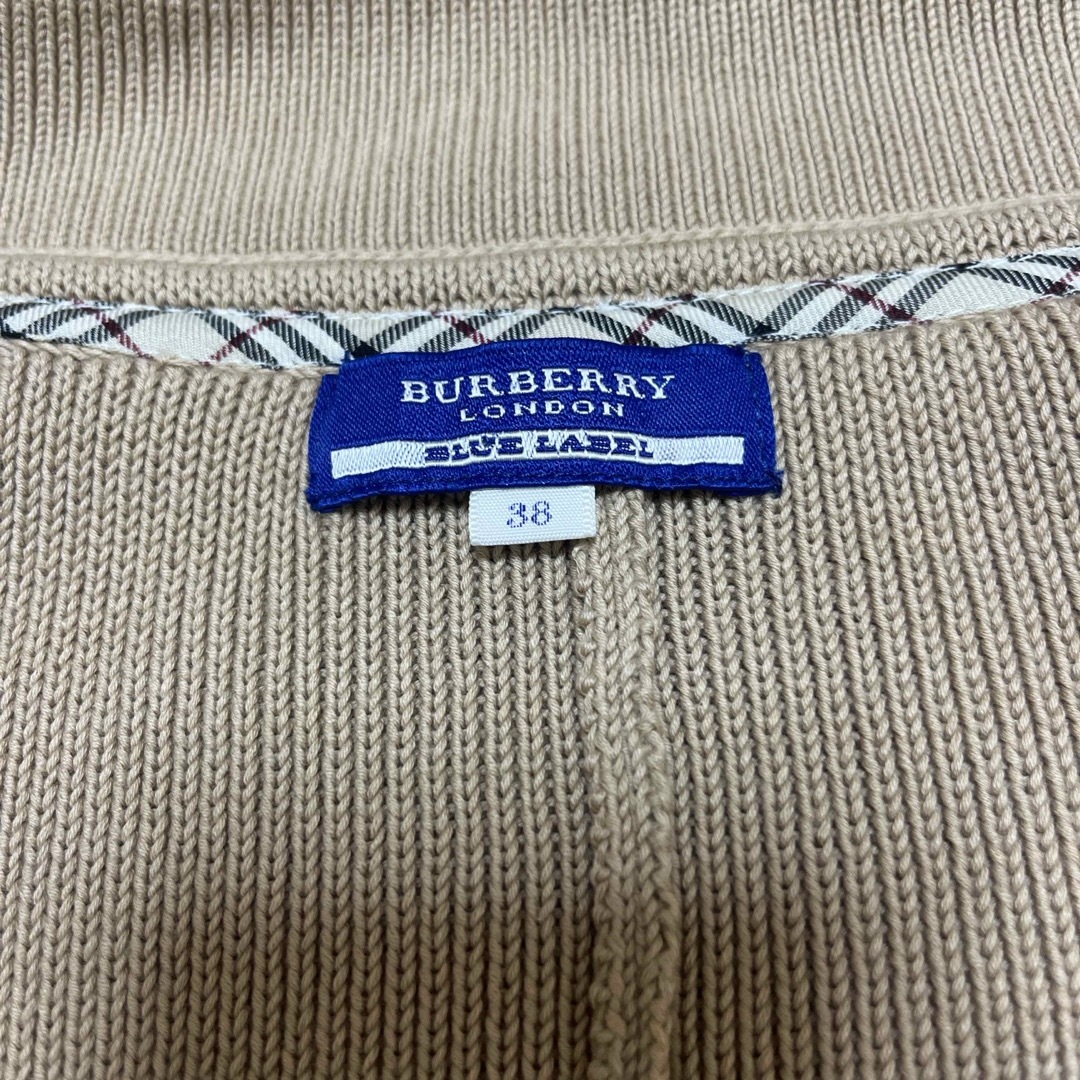 BURBERRY BLUE LABEL(バーバリーブルーレーベル)のバーバリーブルーレーベル　新品未使用　ニット　サイズ38 レディースのトップス(カーディガン)の商品写真