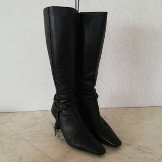 ダイアナ(DIANA)のDIANA WELL FIT ダイアナ 本革ロングブーツ 22.5cm(ブーツ)