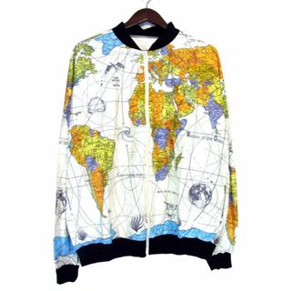 セントマイケル SAINT MICHAEL×ドクターウー Dr.Woo ■ 【 WORLD MAP PARER JKT SM S23 0000 084 】 ワールド マップ ジップアップ ペーパー ジャケット 30936(ブルゾン)