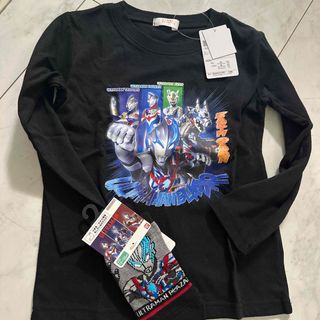 バンダイ(BANDAI)のウルトラマン　シリーズ　バンダイ　120 長袖　Tシャツ　靴下(Tシャツ/カットソー)