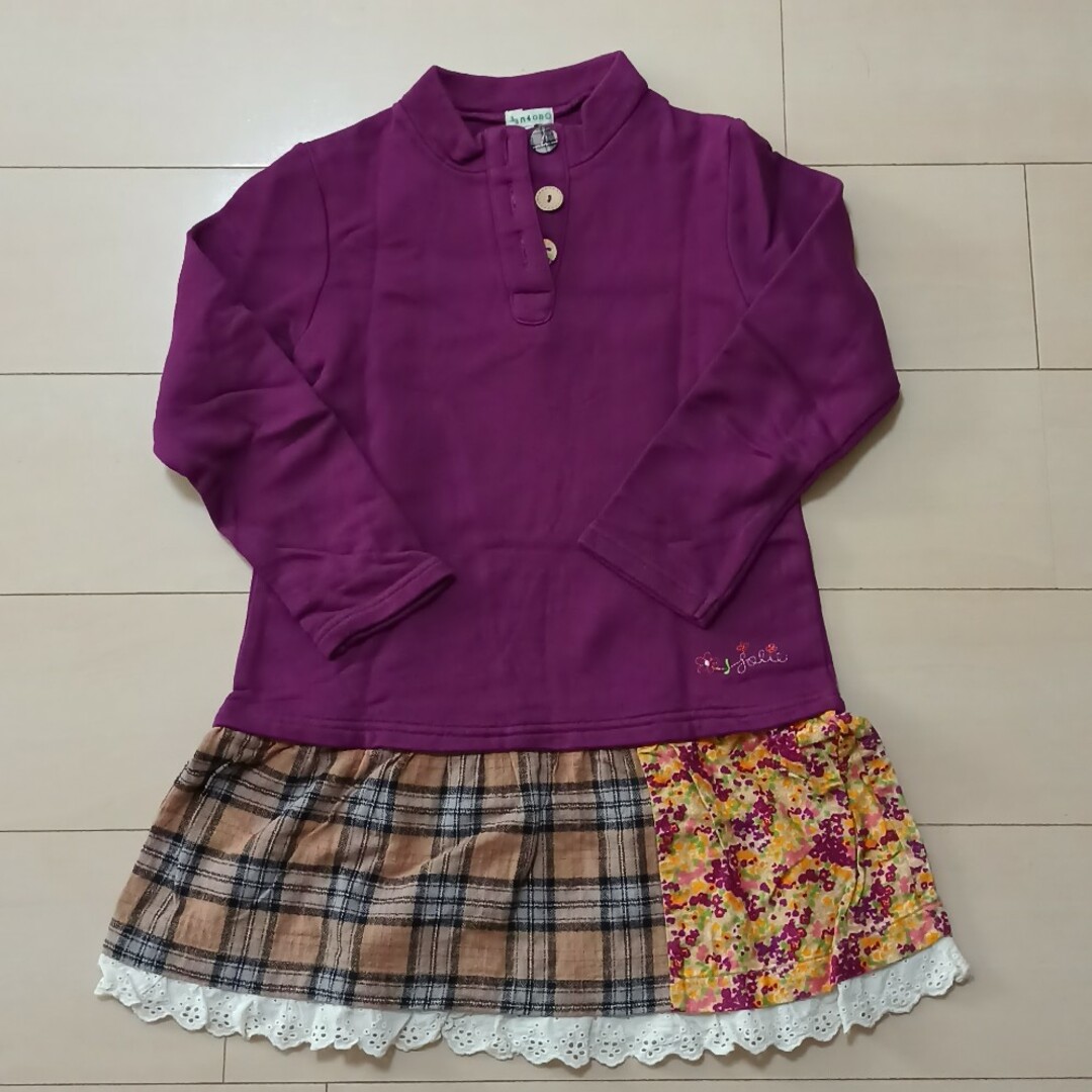 3can4on(サンカンシオン)の3can4on チュニック 130サイズ キッズ/ベビー/マタニティのキッズ服女の子用(90cm~)(Tシャツ/カットソー)の商品写真