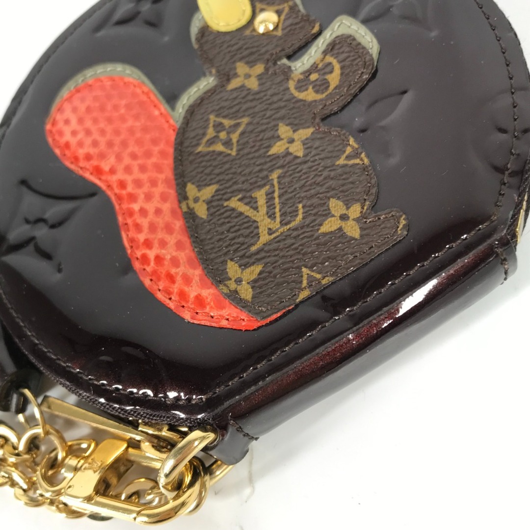 ルイヴィトン LOUIS VUITTON ポルトモネ エクルイユ リス M91386 モノグラムヴェルニ 小銭入れ 財布 コインケース  モノグラムヴェルニ アマラント パープル