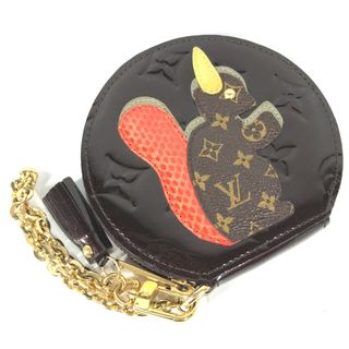 ルイヴィトン(LOUIS VUITTON)のルイヴィトン LOUIS VUITTON ポルトモネ エクルイユ リス M91386 モノグラムヴェルニ 小銭入れ 財布 コインケース モノグラムヴェルニ アマラント パープル(コインケース)