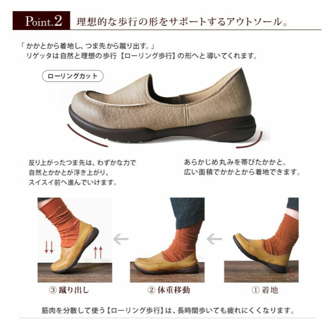 Re:getA(リゲッタ)の新品♪Re:getA ドライビングローファー(SS)/095 レディースの靴/シューズ(スリッポン/モカシン)の商品写真