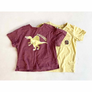 サマンサモスモス(SM2)のSM2 恐竜/西松屋 ハンバーガー刺繍 Tシャツ2点(Tシャツ/カットソー)