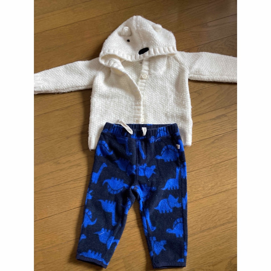 GAP(ギャップ)のGapセットコーデ　ニットパーカー　パンツセット キッズ/ベビー/マタニティのベビー服(~85cm)(ニット/セーター)の商品写真