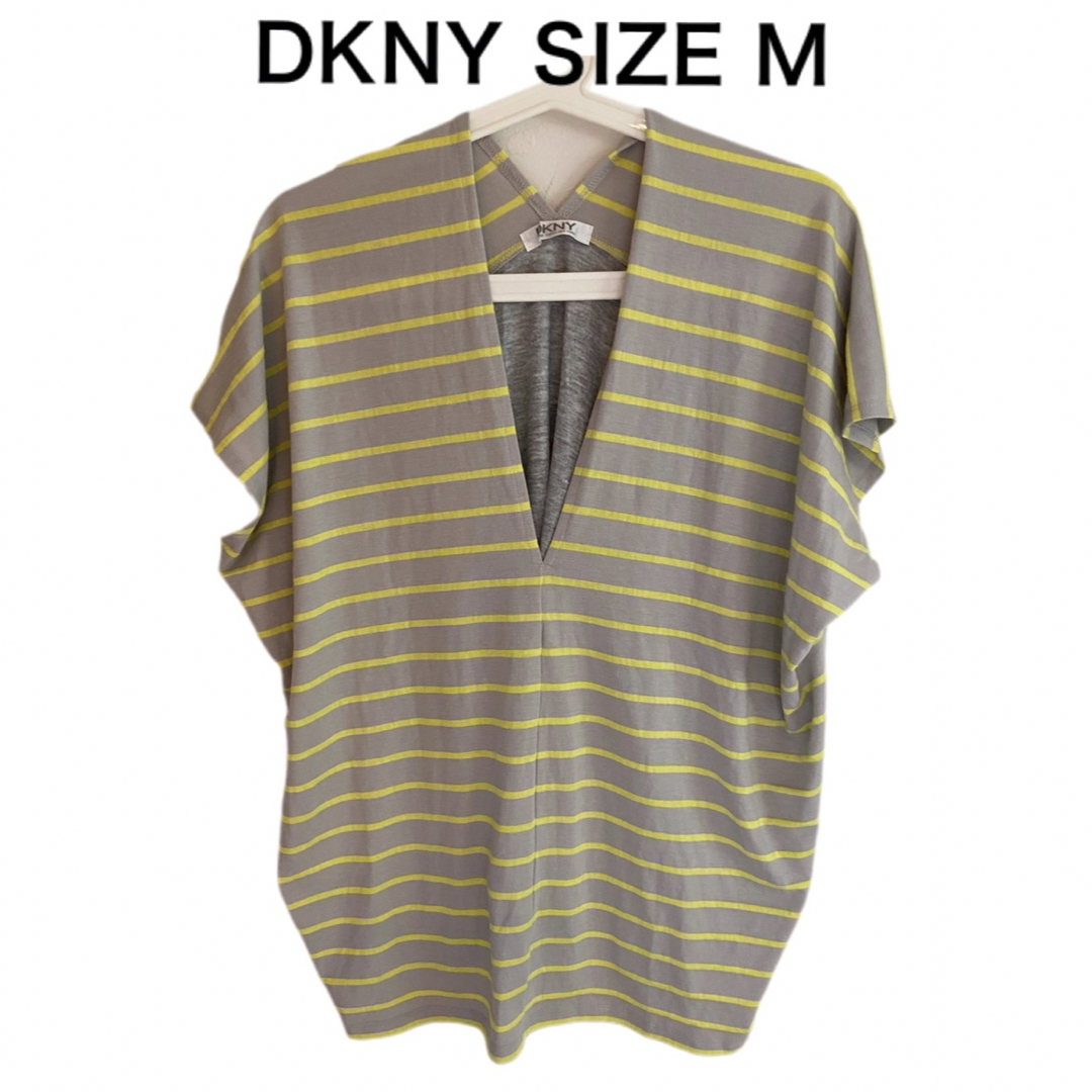 DKNY(ダナキャランニューヨーク)のDKNY ダナキャラン ブラウス フレンチスリーブ サイズM レディースのトップス(シャツ/ブラウス(半袖/袖なし))の商品写真