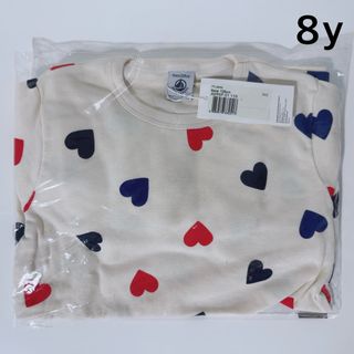 プチバトー(PETIT BATEAU)の【新品未使用】petit bateau プチバトー ハート パジャマ 8y(パジャマ)