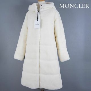 モンクレール(MONCLER)の美品 モンクレール BAGAUD ボア リバーシブル 14A 白 国内正規品(ダウンジャケット)