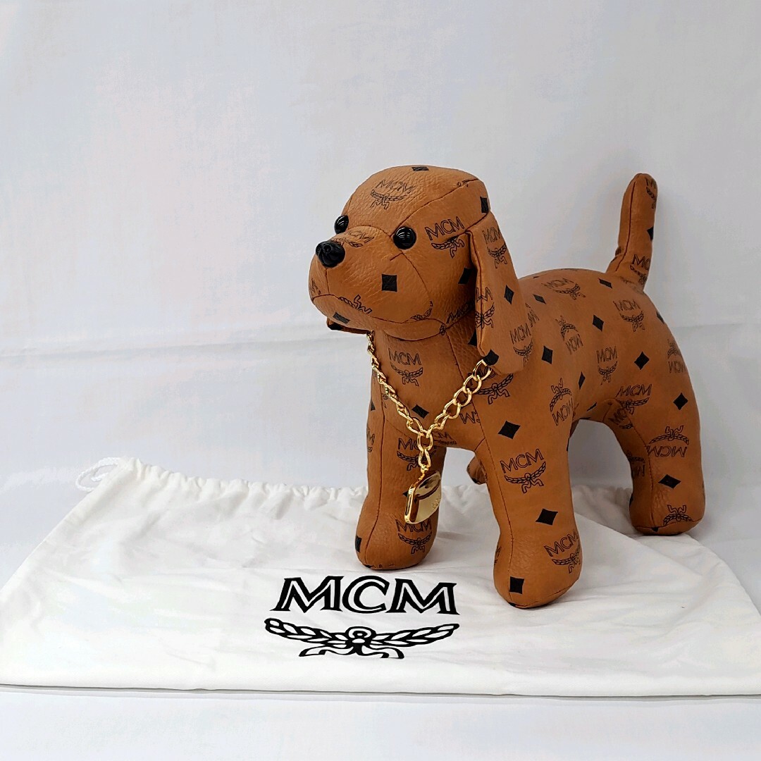 MCM 犬 ぬいぐるみ 置物付属品は保存袋になります