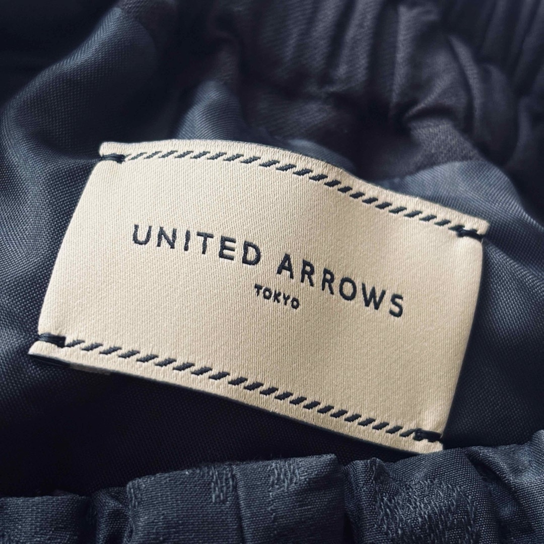 UNITED ARROWS(ユナイテッドアローズ)のUNITED ARROWS ジャカード レース ギャザースカート ブラック  レディースのスカート(ロングスカート)の商品写真