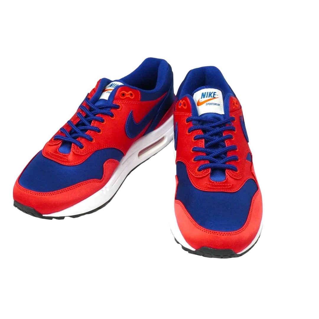 NIKE(ナイキ)の極美品 NIKE ナイキ スニーカー サテンパック エアマックス1 SE AO1021-600 ブルー レッド 27 中古 58366 レディースの靴/シューズ(ブーツ)の商品写真