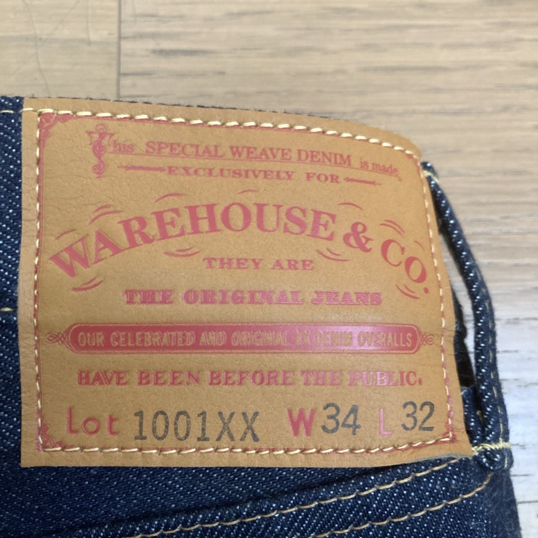 WAREHOUSE(ウエアハウス)の新品未使用リジットWAREHOUSE&CO LOT1001XX 34-32 メンズのパンツ(デニム/ジーンズ)の商品写真