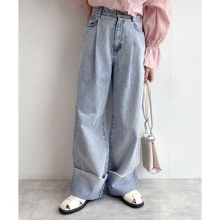 ダブルクローゼット(w closet)のダブルクローゼット 裾ロールデニムパンツ(デニム/ジーンズ)