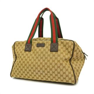 グッチ(Gucci)の★最終価格 【3de4777】グッチ ボストンバッグ/GGキャンバス/シェリーライン/153240/キャンバス/ブラウン/ベージュ 【中古】 メンズ/レディース/ユニセックス(ボストンバッグ)