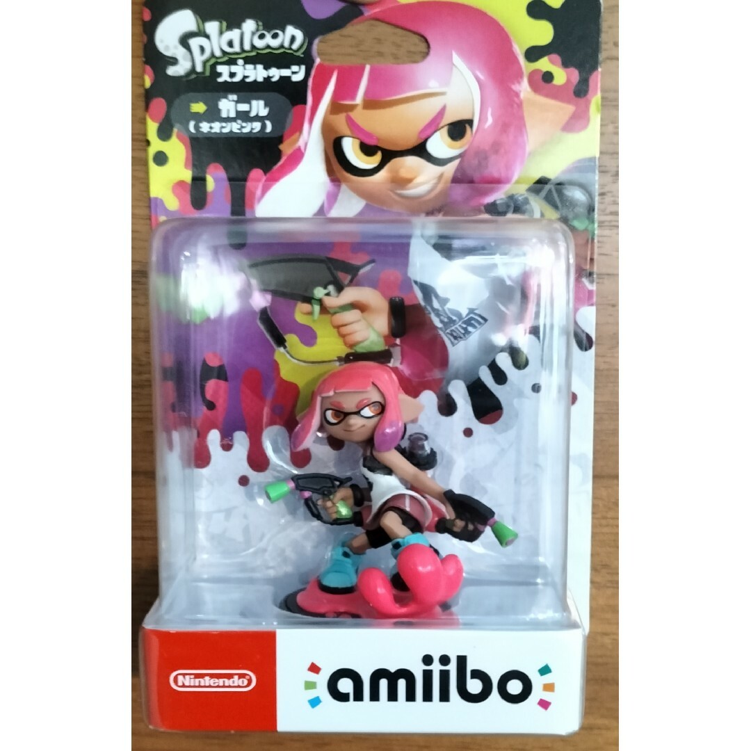 任天堂(ニンテンドウ)のamiibo ガール【ネオンピンク】（スプラトゥーンシリーズ） エンタメ/ホビーのフィギュア(ゲームキャラクター)の商品写真