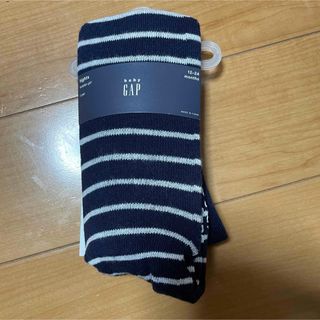 ベビーギャップ(babyGAP)の新品　babygap ボーダータイツ　90cm(靴下/タイツ)