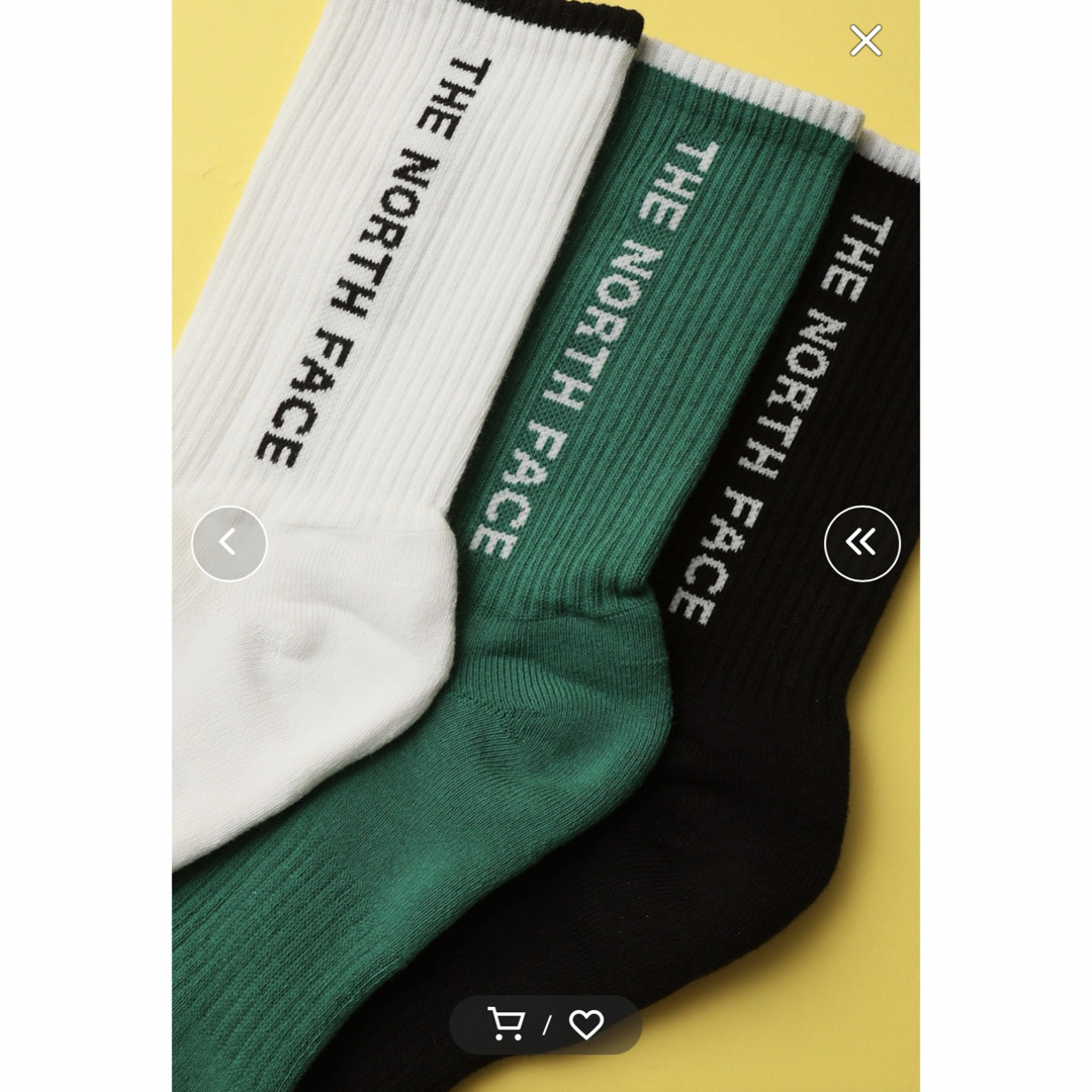 THE NORTH FACE(ザノースフェイス)の【THE NORTH FACE】LOGO SOCKS/ロゴ ミッドソックス レディースのレッグウェア(ソックス)の商品写真