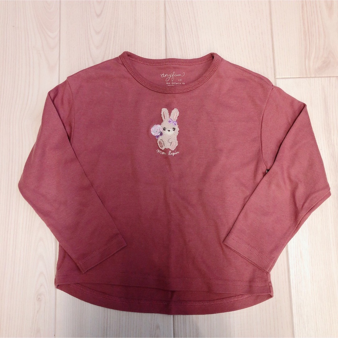 anyFAM(エニィファム)のanyFAM 110センチ　トップス キッズ/ベビー/マタニティのキッズ服女の子用(90cm~)(Tシャツ/カットソー)の商品写真