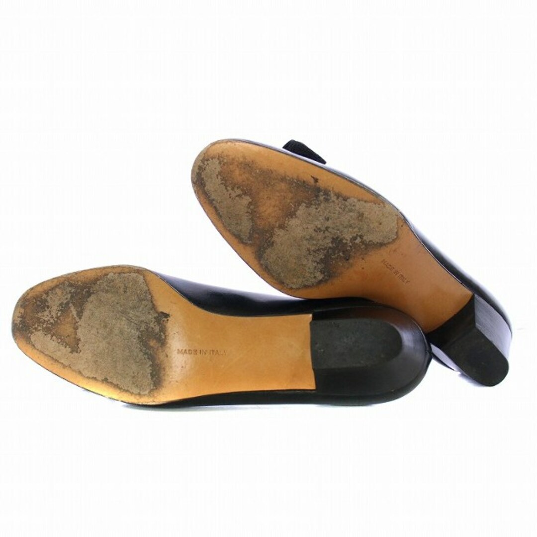 Salvatore Ferragamo(サルヴァトーレフェラガモ)のサルヴァトーレフェラガモ パンプス シューズ レザー ヴァラ 7B 24cm 黒 レディースの靴/シューズ(ハイヒール/パンプス)の商品写真