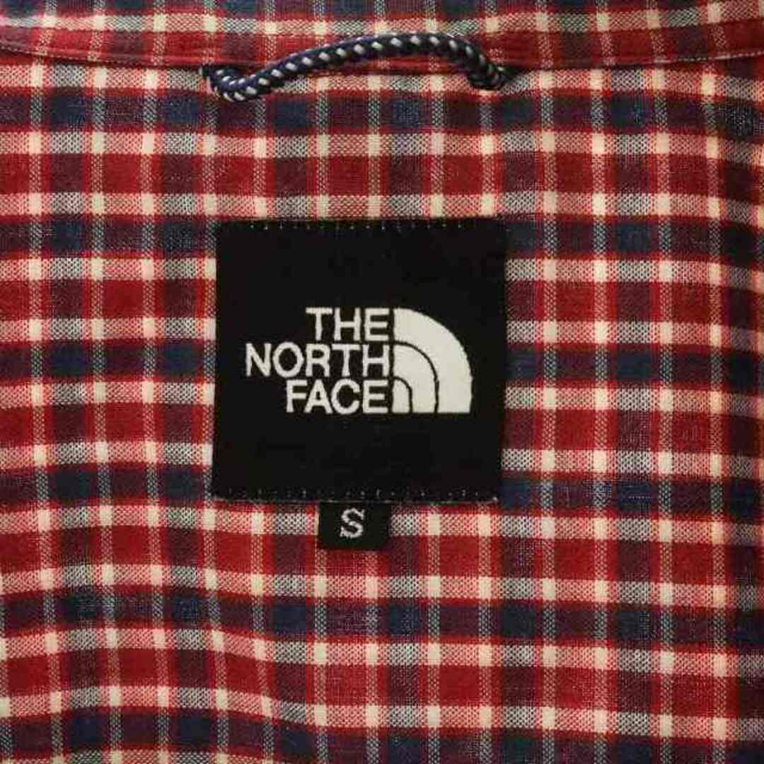 THE NORTH FACE(ザノースフェイス)のTHE NORTH FACE 長袖シャツ チェック 薄手 S 赤 NT26209 メンズのトップス(シャツ)の商品写真