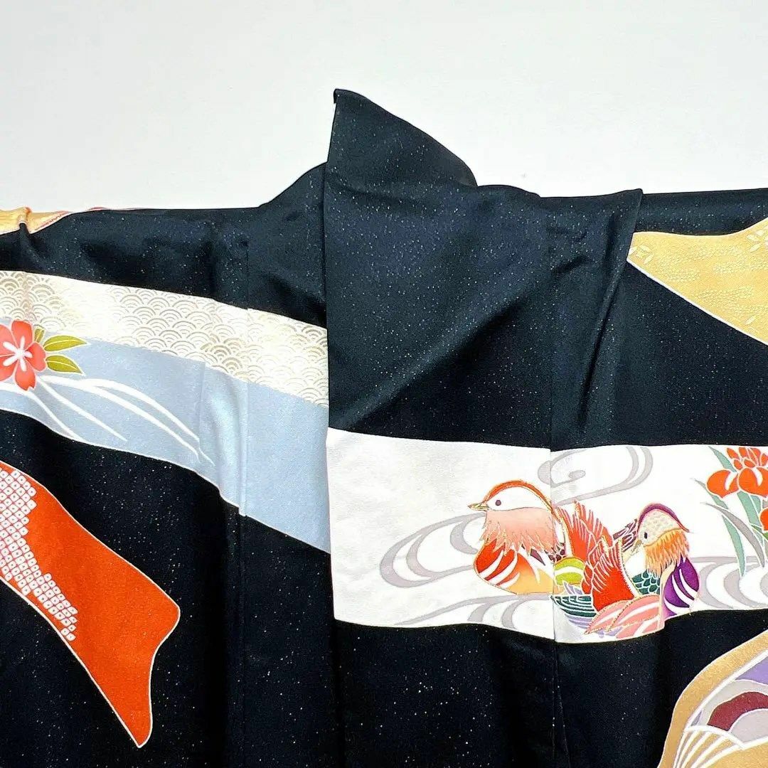 千總謹製 黒地に束ね熨斗 金通しに刺繍 振袖 着物の通販 by 千總謹製 黒地に束ね熨斗 金通しに刺繍 振袖 着物の通販 by
