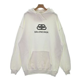 バレンシアガ(Balenciaga)のBALENCIAGA バレンシアガ パーカー XS 白 【古着】【中古】(パーカー)