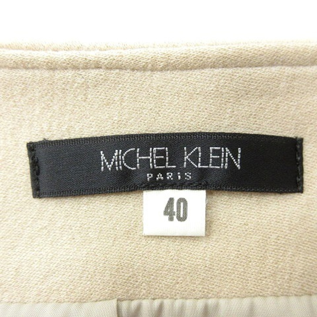 MICHEL KLEIN(ミッシェルクラン)のミッシェルクラン ティアードスカート フレア ひざ丈 40 ライトベージュ レディースのスカート(ひざ丈スカート)の商品写真