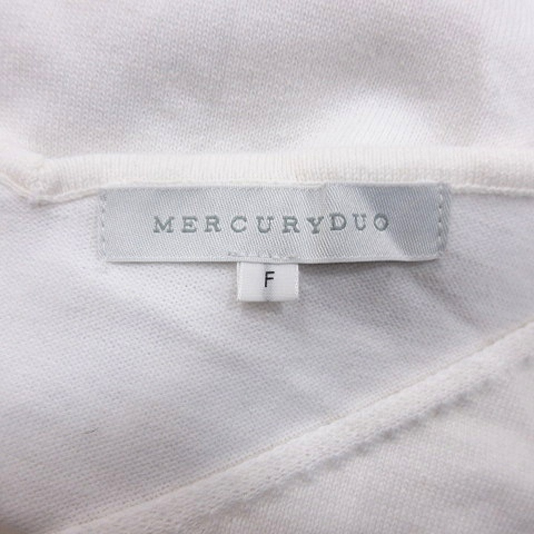 MERCURYDUO(マーキュリーデュオ)のマーキュリーデュオ ニットセーター Vネック 長袖 F 白 ホワイト /AU レディースのトップス(ニット/セーター)の商品写真