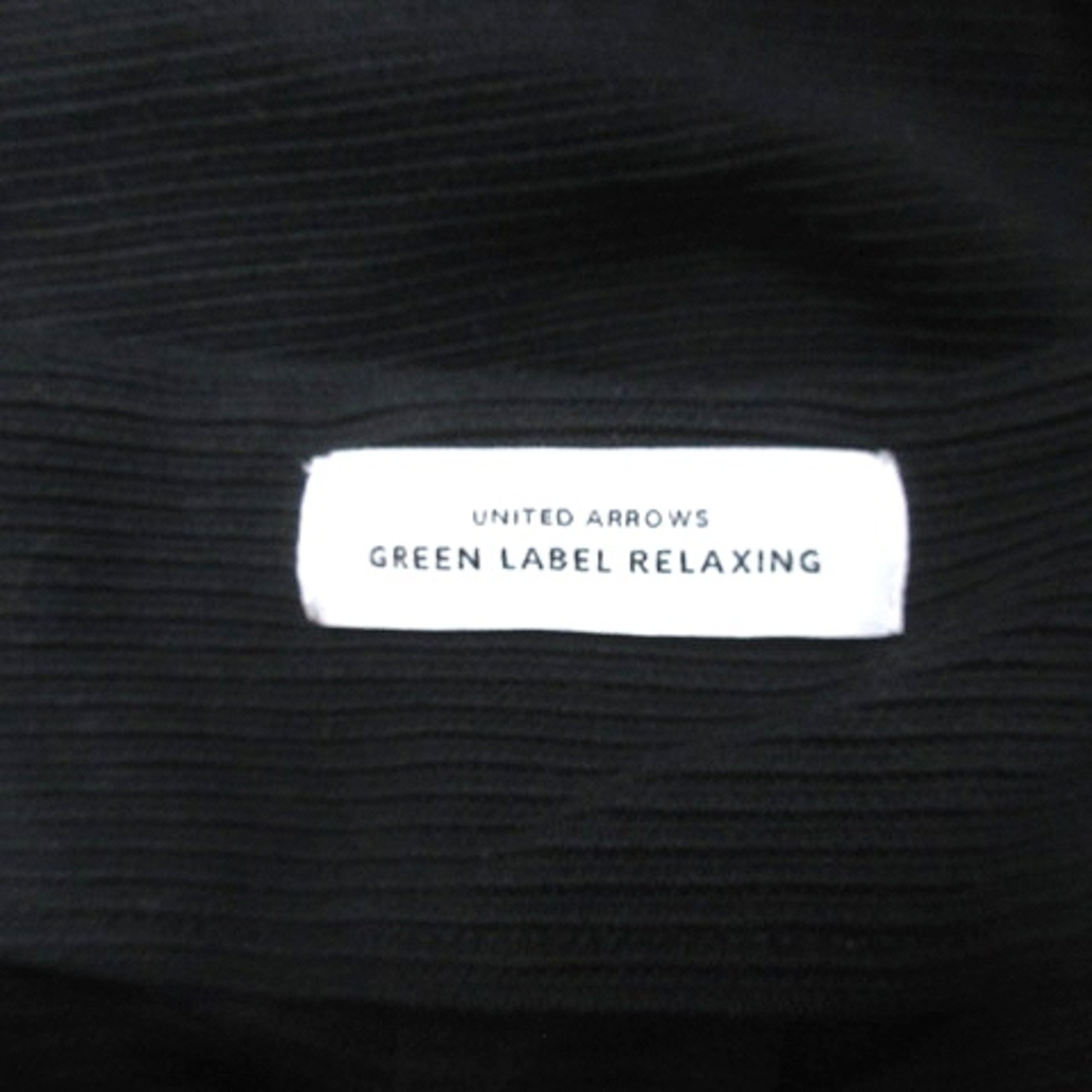 UNITED ARROWS green label relaxing(ユナイテッドアローズグリーンレーベルリラクシング)のグリーンレーベルリラクシング ニットカットソー スリットネック 長袖 黒 レディースのトップス(ニット/セーター)の商品写真