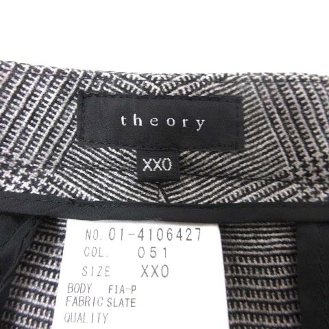 theory(セオリー)のセオリー theory スラックスパンツ グレンチェック XX0 グレー /YK レディースのパンツ(その他)の商品写真