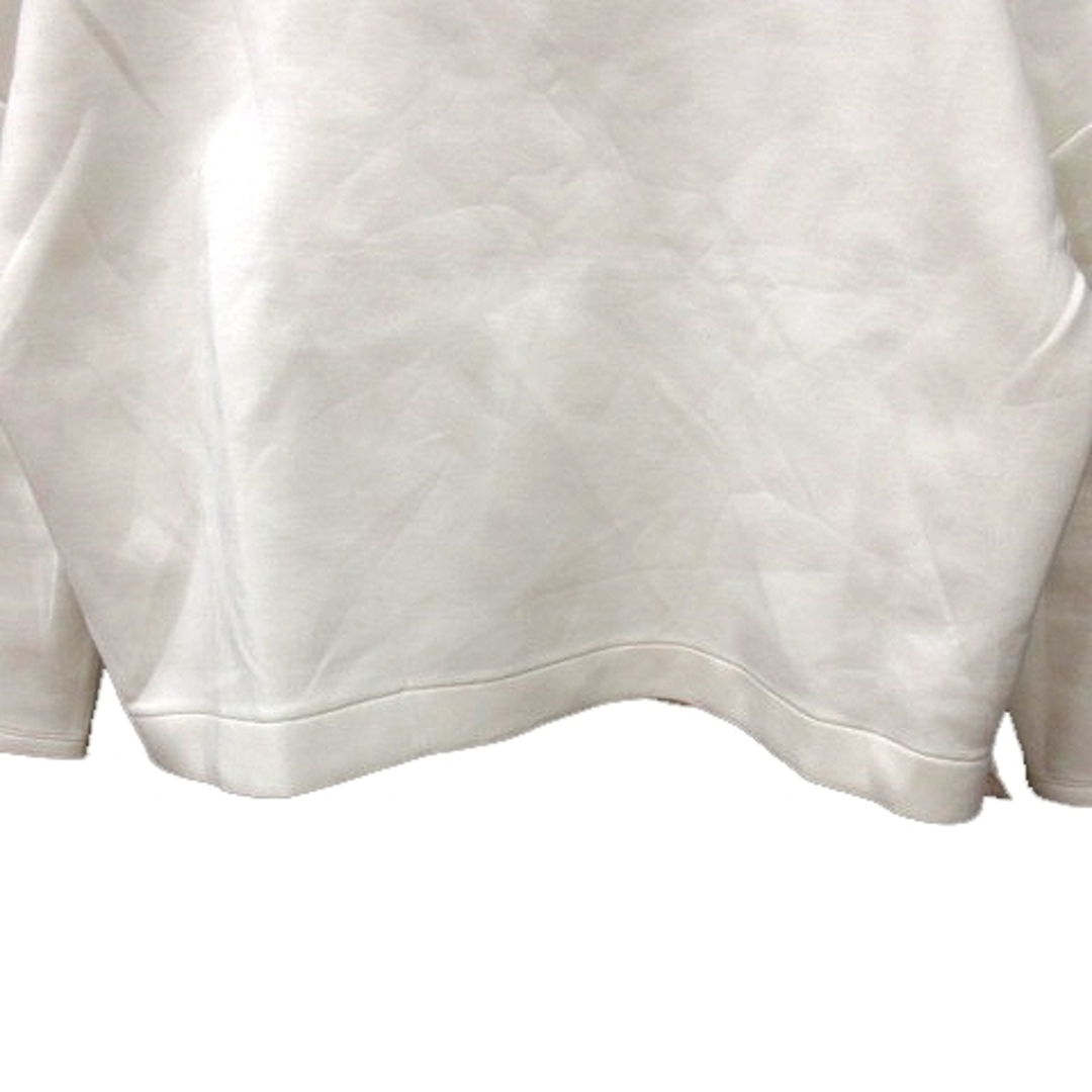nano・universe(ナノユニバース)のナノユニバース カットソー クルーネック 長袖 36 白 ホワイト レディースのトップス(カットソー(長袖/七分))の商品写真