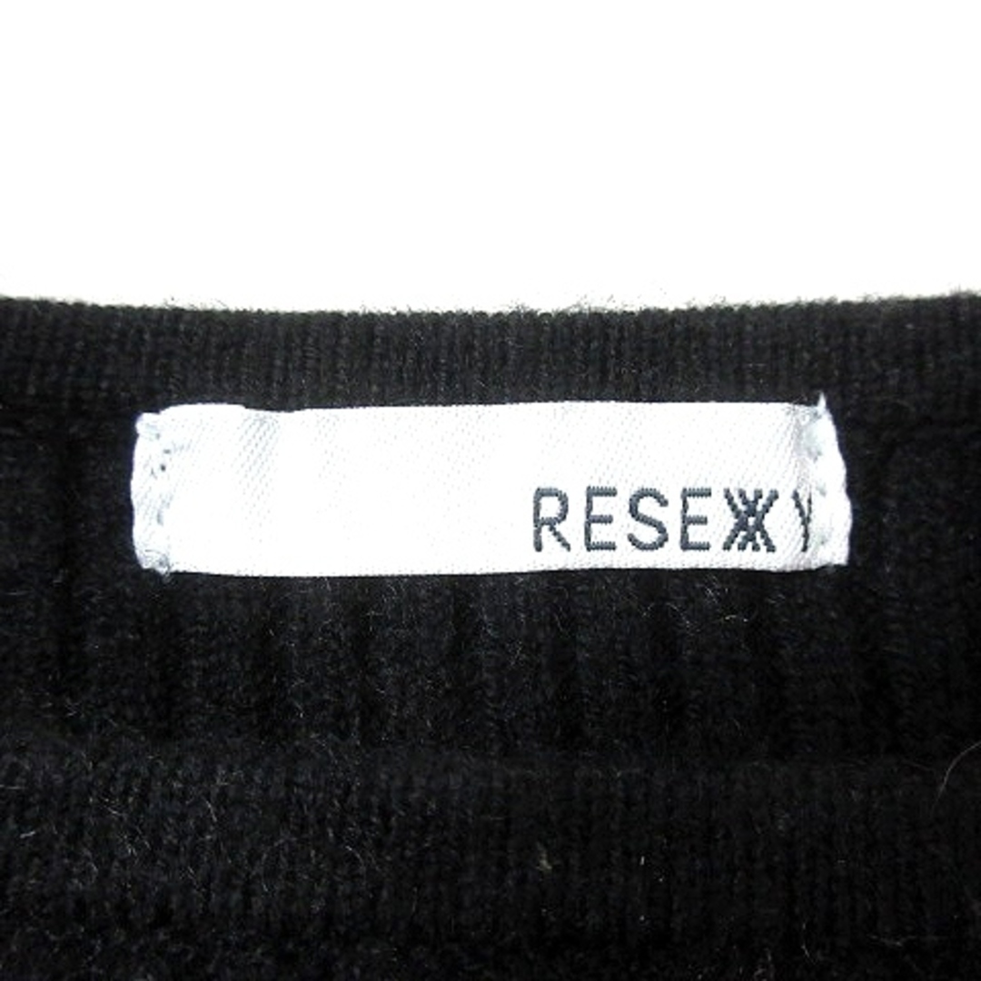 RESEXXY(リゼクシー)のリゼクシー RESEXXY ワンピース ニット ロング 長袖 リブ F 黒 レディースのワンピース(ロングワンピース/マキシワンピース)の商品写真