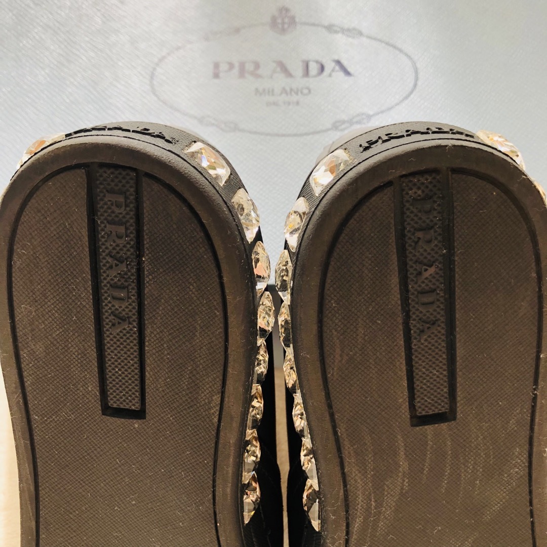 PRADA(プラダ)の●あーさん様専用●【中古美品】PRADA レザースリッポン レディースの靴/シューズ(スリッポン/モカシン)の商品写真