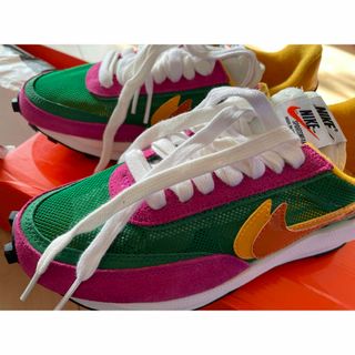 サカイ(sacai)のNIKE×サカイ　ワッフル　パイングリーン(スニーカー)