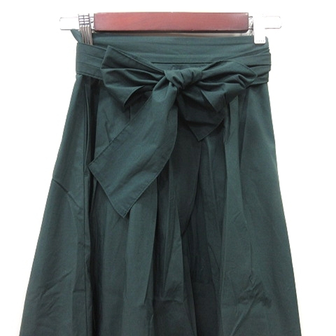 other(アザー)のコヒナ フレアスカート ギャザー ロング XS 緑 グリーン /YI レディースのスカート(ロングスカート)の商品写真