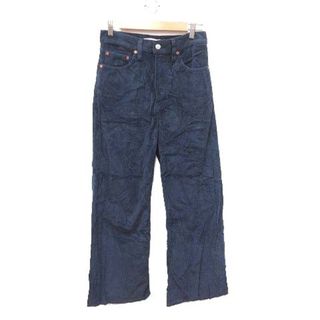 リーバイス(Levi's)のリーバイス コーデュロイパンツ ワイド ロング 27 紺 ネイビー(スラックス)