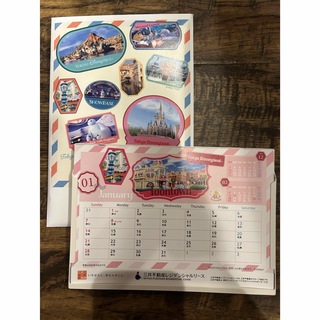 ディズニー(Disney)のディズニー　三井不動産　卓上カレンダー　2024(カレンダー/スケジュール)