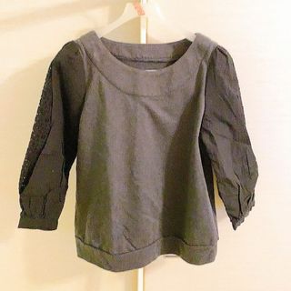 フェリシモ(FELISSIMO)の元値約.4万　80%OFF 　異素材MIXレース袖トップス(Tシャツ(長袖/七分))