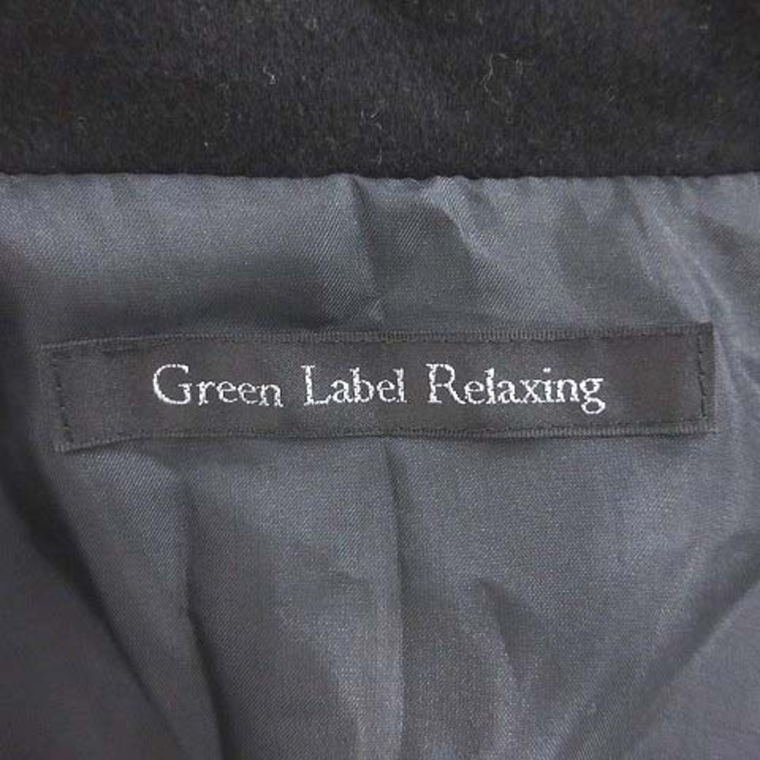 UNITED ARROWS green label relaxing(ユナイテッドアローズグリーンレーベルリラクシング)のグリーンレーベルリラクシング ジャケット ポンチョ ステンカラー ウール 黒 レディースのジャケット/アウター(ポンチョ)の商品写真